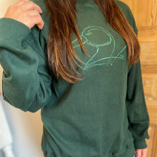 Sacred Salutation Corded Crew Sweatshirt