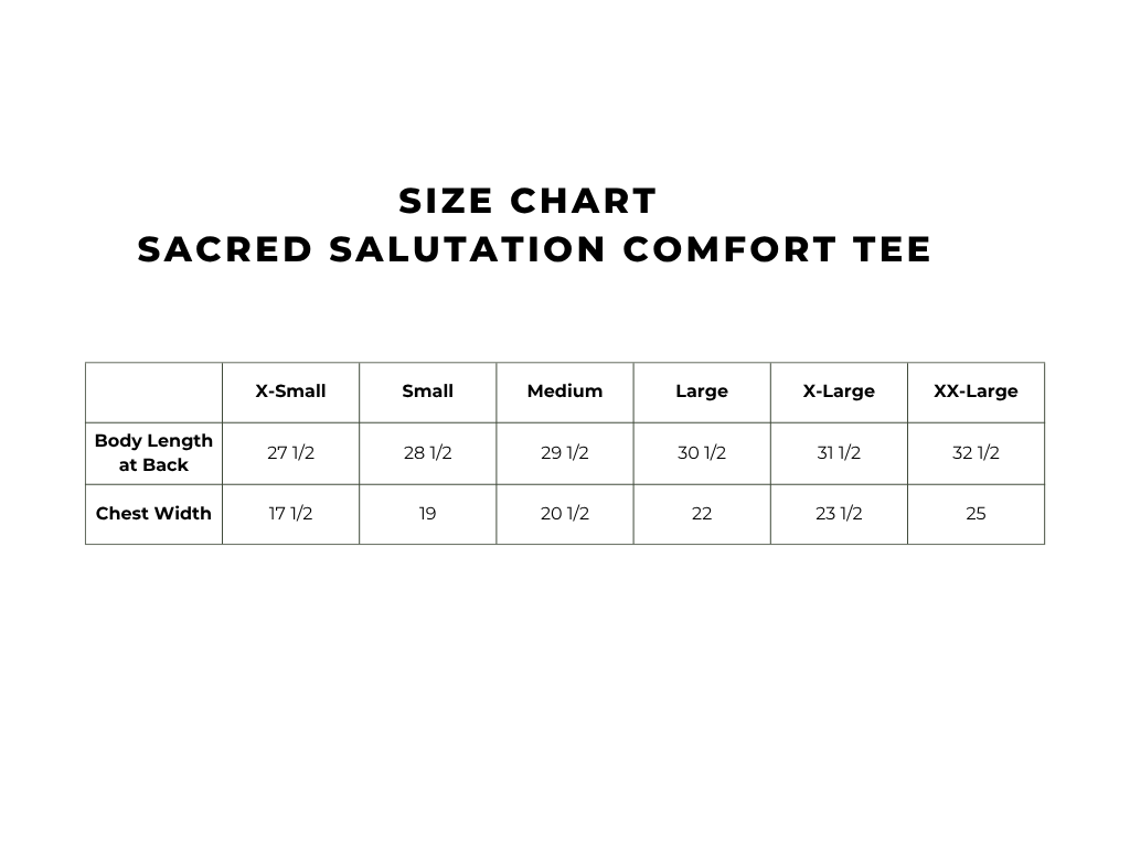 Sacred Salutation Comfort Tee