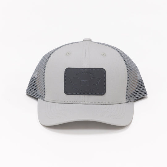 grey cap on a white background